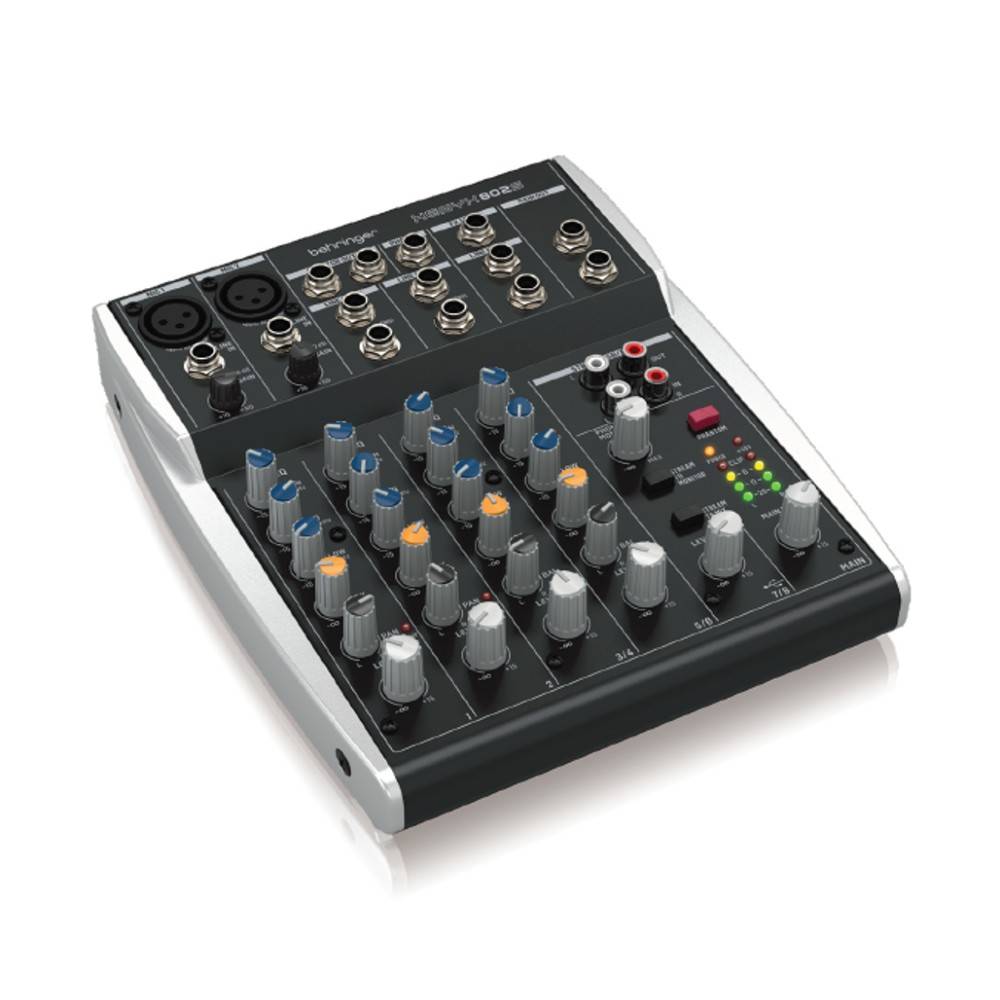 BEHRINGER XENYX 802S Premium Analog 8Input Mixer with USB Streaming